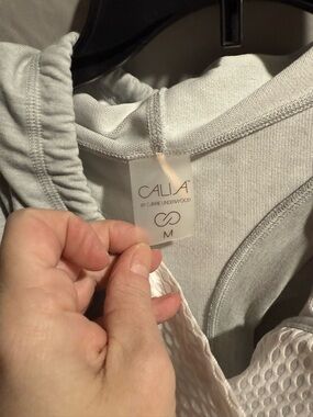 CALIA by Carrie Underwood Light Gray Pullover Sleeveless Hoodie